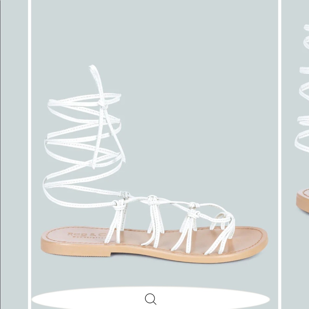 Rag & Bone | Baxea hand-crafted tie-up string flat sandal
